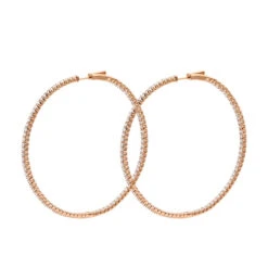 2.5 Inch Inside Out Diamond Hoop Earrings For Women 5 Carat VS Diamonds 14K Yellow Gold 19 2.5 Inch Inside Out Diamond Hoop Earrings For Women 5 Carat VS Diamonds 14K Yellow Gold -H'Hen Sale Store jewelry 25 inch inside out diamond hoop earrings for women 5 carat vs diamonds 14k gold 001285 backro