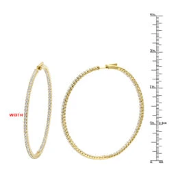 2.5 Inch Inside Out Diamond Hoop Earrings For Women 5 Carat VS Diamonds 14K Yellow Gold 24 2.5 Inch Inside Out Diamond Hoop Earrings For Women 5 Carat VS Diamonds 14K Yellow Gold -H'Hen Sale Store jewelry 25 inch inside out diamond hoop earrings for women 5 carat vs diamonds 14k gold 001285 rulerye 1