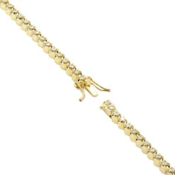 3 Carat Diamond Tennis Bracelet For Men & Women 14K Yellow Gold Prong Set Diamonds -H'Hen Sale Store jewelry 3 carat diamond tennis bracelet for men women in 14k gold prong set diamonds 000828 backye