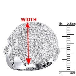 4 Carat Men's Diamond Ring Dripping Design 14K Yellow Gold Luxurman -H'Hen Sale Store jewelry 4 carat unique mens diamond ring melting gold designer luxurman rings 14k gold rulerwh