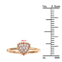 Affordable Fashion Promise Triangle Diamond Cluster Ring 14K Yellow Gold -H'Hen Sale Store jewelry affordable fashion promise rings triangle diamond cluster ring 14k gold rulerro