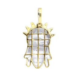 American Rebel 10K Yellow Gold Statue Of Liberty In Bandana Diamond Pendant -H'Hen Sale Store jewelry american rebel real 10k gold statue of liberty in bandana diamond pendant backye 1