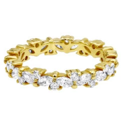 Anniversary Ring 18K Yellow Gold Round & Marquise Diamond Eternity Band 2.25Ct 14 Anniversary Ring 18K Yellow Gold Round & Marquise Diamond Eternity Band 2.25Ct -H'Hen Sale Store jewelry anniversary ring 18k gold round marquise diamond eternity band 225ct backye