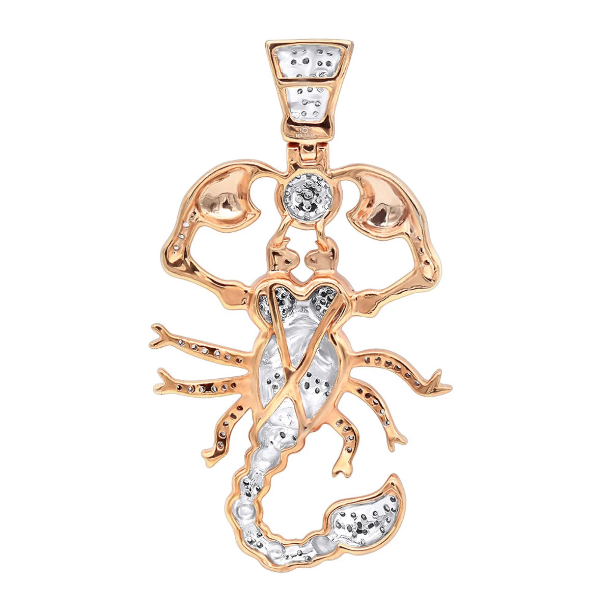 Egyptian Scorpion Diamond Pendant For Men 10K Yellow Gold By LUXURMAN 8 Egyptian Scorpion Diamond Pendant For Men 10K Yellow Gold By LUXURMAN - Image 6