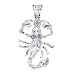 Egyptian Scorpion Diamond Pendant For Men 10K Yellow Gold By LUXURMAN 13 Egyptian Scorpion Diamond Pendant For Men 10K Yellow Gold By LUXURMAN -H'Hen Sale Store jewelry antique style egyptian scorpion diamond pendant for men 10k gold by luxurman backwh