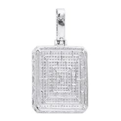 Big 14K Yellow Gold Iced Out Diamond Dog Tag Pendant For Men 8 Carats 2.25 Inches -H'Hen Sale Store jewelry big 14k gold iced out diamond dog tag pendant for men 8 carats 225 inches 803182 backwh