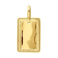 Engravable 2 Carat Black And White Diamond Dog Tag Pendant For Men 14K White Gold 14 Engravable 2 Carat Black And White Diamond Dog Tag Pendant For Men 14K White Gold -H'Hen Sale Store jewelry engravable 2 carat black and white diamond dog tag pendant for men 14k gold 000868 backye 1