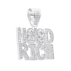 Hip Hop 10K Yellow Gold Rich Hood Pendant For Men 2CT Diamonds 11 Hip Hop 10K Yellow Gold Rich Hood Pendant For Men 2CT Diamonds -H'Hen Sale Store jewelry hip hop jewelry real 10k gold rich hood pendant for men 185ct diamonds wh 1