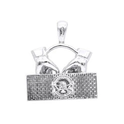Joe Rodeo 14K White Gold Black And White Diamond Men's Piano Pendant 11 Joe Rodeo 14K White Gold Black And White Diamond Men's Piano Pendant -H'Hen Sale Store jewelry joe rodeo jewelry 14k gold black and white diamond mens piano pendant backwh