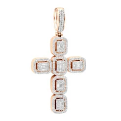 Large 2in Unique Men's Diamond Cross Pendant 14K White Gold Round Baguette Diamonds 10 Large 2in Unique Men's Diamond Cross Pendant 14K White Gold Round Baguette Diamonds -H'Hen Sale Store jewelry large 2in unique mens diamond cross pendant 14k gold round baguette diamonds 803179 ro