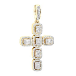 Large 2in Unique Men's Diamond Cross Pendant 14K White Gold Round Baguette Diamonds 9 Large 2in Unique Men's Diamond Cross Pendant 14K White Gold Round Baguette Diamonds -H'Hen Sale Store jewelry large 2in unique mens diamond cross pendant 14k gold round baguette diamonds 803179 ye