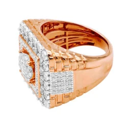 Large Real Hip Hop Diamond Pinky Ring For Men 14K Yellow Gold Square Shape 2.25ct 15 Large Real Hip Hop Diamond Pinky Ring For Men 14K Yellow Gold Square Shape 2.25ct -H'Hen Sale Store jewelry large real hip hop diamond pinky ring for men 14k gold square shape 225ct 803186 backro