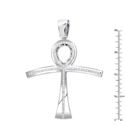 Large Symbol Of Life Egyptian Ankh Diamond Cross Pendant 14K White Gold 2.5ct 17 Large Symbol Of Life Egyptian Ankh Diamond Cross Pendant 14K White Gold 2.5ct -H'Hen Sale Store jewelry large symbol of life egyptian ankh diamond cross pendant in 14k gold 25ct rulerwh