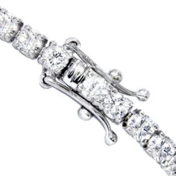 Eternity Line Ladies Diamond Tennis Bracelet 4 Carats 14K White Gold -H'Hen Sale Store jewelry line bracelets elegant ladies diamond tennis bracelet 4 carats 14k gold backwh