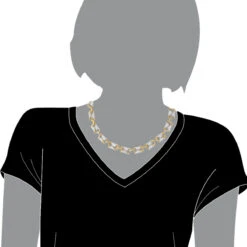 Luxurman Unique 14K Yellow Gold Pave Diamond Necklace For Women 12.9ct -H'Hen Sale Store jewelry luxurman unique 14k gold pave diamond necklace for women 129ct bodye