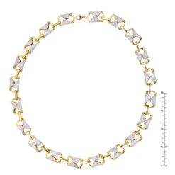 Luxurman Unique 14K Yellow Gold Pave Diamond Necklace For Women 12.9ct -H'Hen Sale Store jewelry luxurman unique 14k gold pave diamond necklace for women 129ct rulerye