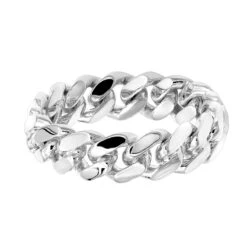 Miami Cuban Link Chain Ring For Men 14K Yellow Gold 5.5mm By Luxurman -H'Hen Sale Store jewelry miami cuban link chain ring for men 14k gold 55mm by luxurman backwh