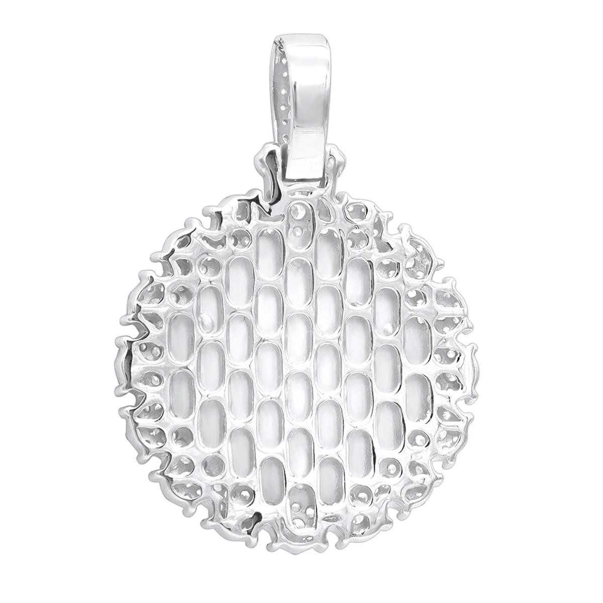 10K Yellow Gold Angel Diamond Medallion Pendant For Men 2.15 CT 6 10K Yellow Gold Angel Diamond Medallion Pendant For Men 2.15 CT - Image 4