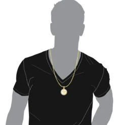 10K Yellow Gold Angel Diamond Medallion Pendant For Men 2.15 CT 16 10K Yellow Gold Angel Diamond Medallion Pendant For Men 2.15 CT -H'Hen Sale Store jewelry real 10k gold angel diamond medallion pendant for men 215 ct bodye