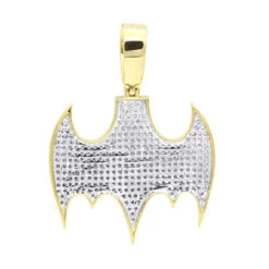 10K Yellow Gold Iced Out Batman Logo Pendant For Men 1 Carat Of Diamonds 14 10K Yellow Gold Iced Out Batman Logo Pendant For Men 1 Carat Of Diamonds -H'Hen Sale Store jewelry real 10k gold iced out batman logo pendant for men 1 carat of diamonds backye