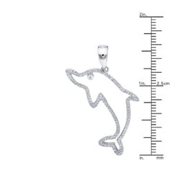 14K Yellow Gold Diamond Dolphin Pendant For Men 0.33ct By LUXURMAN 19 14K Yellow Gold Diamond Dolphin Pendant For Men 0.33ct By LUXURMAN -H'Hen Sale Store jewelry real 14k gold diamond dolphin pendant for men 033ct by luxurman rulerwh 1