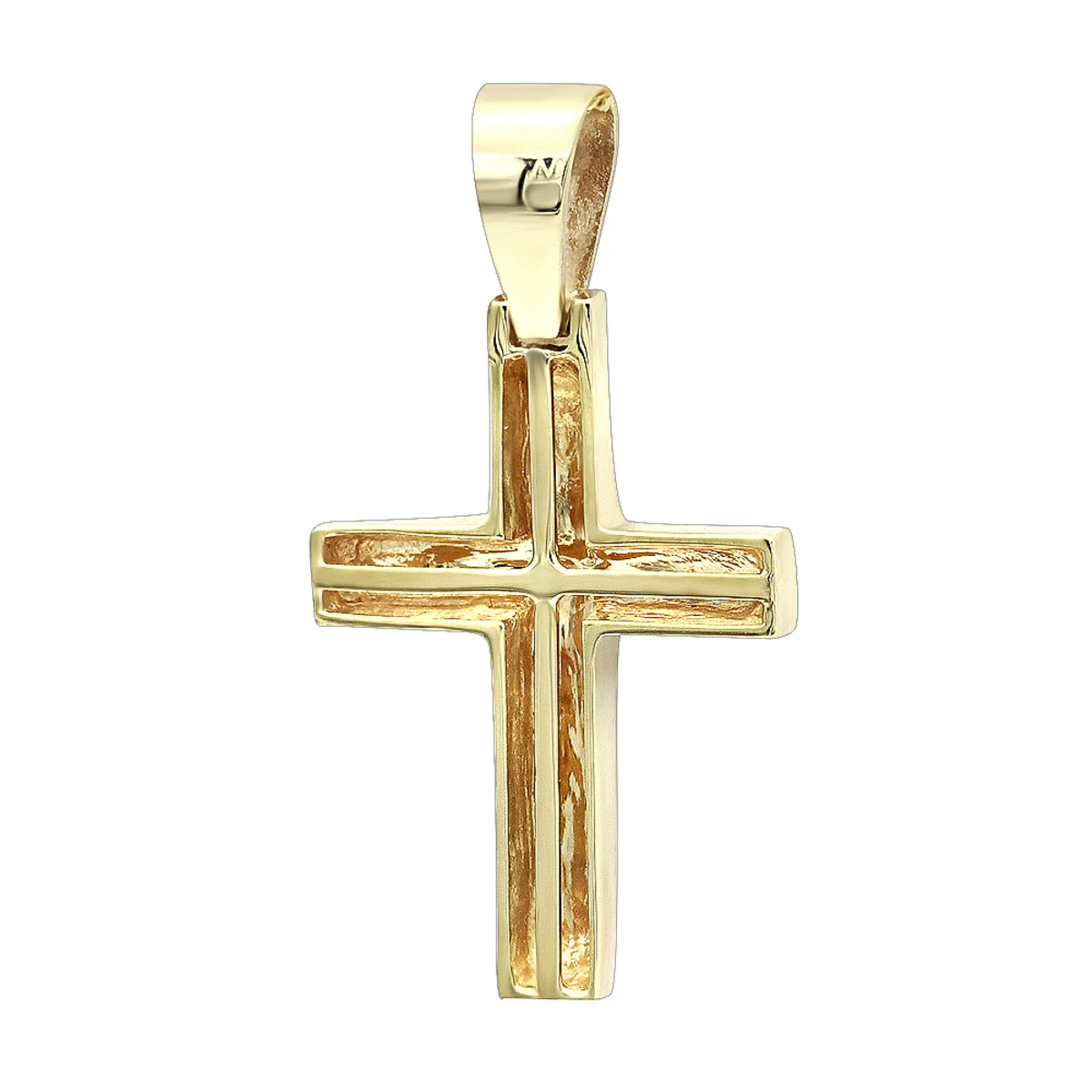 14K Yellow Gold Small Cross Pendant For Women And Men By LUXURMAN 6 14K Yellow Gold Small Cross Pendant For Women And Men By LUXURMAN - Image 4