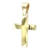 14K Yellow Gold Small Cross Pendant For Women And Men By LUXURMAN