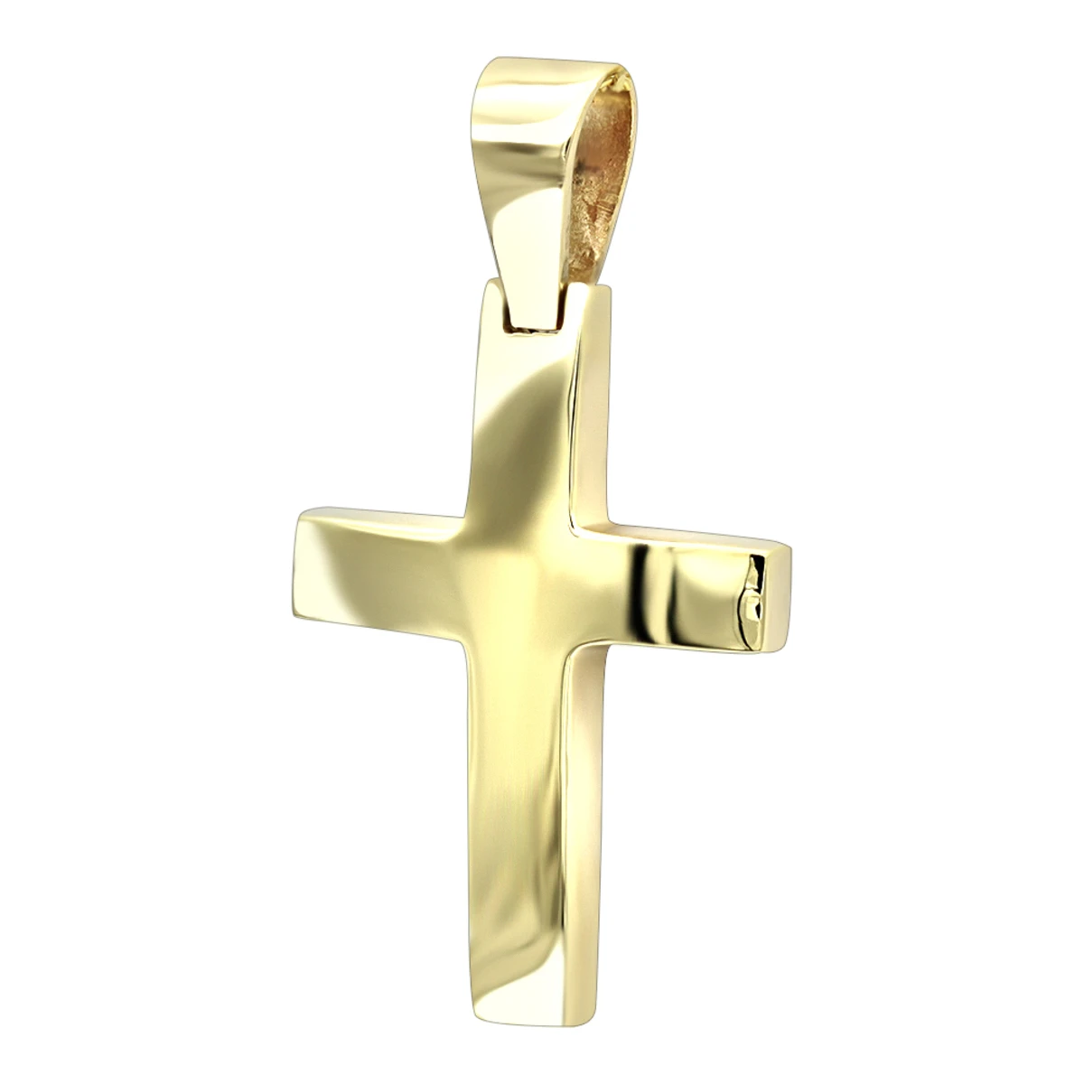 14K Yellow Gold Small Cross Pendant For Women And Men By LUXURMAN 3 14K Yellow Gold Small Cross Pendant For Women And Men By LUXURMAN