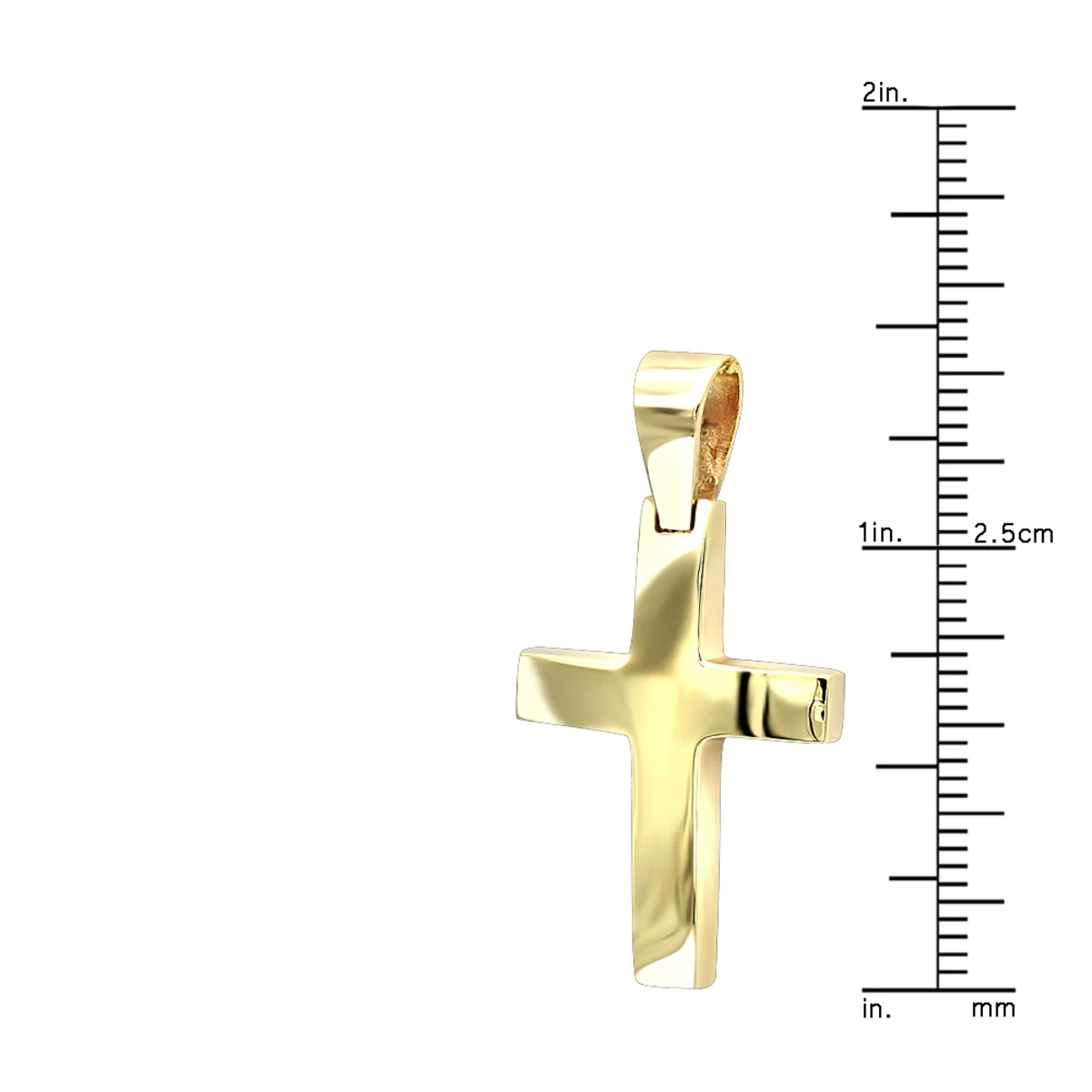 14K Yellow Gold Small Cross Pendant For Women And Men By LUXURMAN 8 14K Yellow Gold Small Cross Pendant For Women And Men By LUXURMAN - Image 6