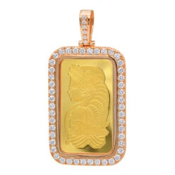 Real 99.9 14K Yellow Gold 1 Ounce Pamp Suisse Bar Lady Fortuna G VS Men's Diamond Pendant 12 Real 99.9 14K Yellow Gold 1 Ounce Pamp Suisse Bar Lady Fortuna G VS Men's Diamond Pendant -H'Hen Sale Store jewelry real 999 gold 1 ounce pamp suisse bar lady fortuna g vs mens diamond pendant ro
