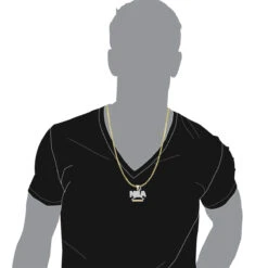 Real Hip Hop 10K Yellow Gold Diamond NBA Pendant For Men 1.5Ct -H'Hen Sale Store jewelry real hip hop jewelry 10k gold diamond nba pendant for men 15ct bodye