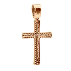 Religious 14K White Gold Round Diamonds Cross Pendant For Men 1.4ct 15 Religious 14K White Gold Round Diamonds Cross Pendant For Men 1.4ct -H'Hen Sale Store jewelry religious jewelry solid 14k gold round diamonds cross pendant for men 14ct 407108 backro