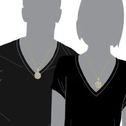 Round Diamond Medallion Pendant For Men And Women 2 Carat 14K Yellow Gold 16 Round Diamond Medallion Pendant For Men And Women 2 Carat 14K Yellow Gold -H'Hen Sale Store jewelry round diamond medallion pendant for men and women 2 carat 14k gold 803175 bodye