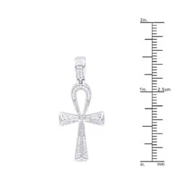 Small Egyptian Ankh Diamond Cross Pendant 14K White Gold Symbol Of Life 0.2ct -H'Hen Sale Store jewelry small egyptian ankh diamond cross pendant in 14k gold symbol of life 02ct rulerwh