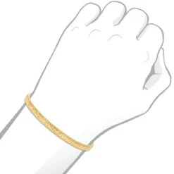 Solid 14K Yellow Gold Floral Bangle Bracelet For Women By Luxurman -H'Hen Sale Store jewelry solid 14k gold floral bangle bracelet for women by luxurman bodye