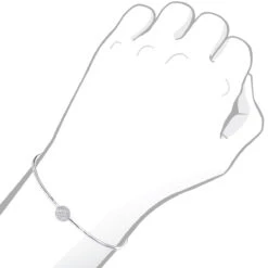 Stackable 14K White Gold Pave Diamond Bangle Bracelet For Women 0.42ct Luxurman -H'Hen Sale Store jewelry stackable 14k gold pave diamond bangle bracelet for women 042ct luxurman bodwh