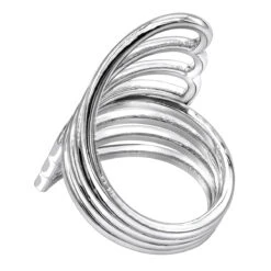 Unique 14K White Gold Butterfly Wings Cocktail Ring For Women By Luxurman -H'Hen Sale Store jewelry unique 14k gold butterfly wings cocktail ring for women by luxurman backwh 1