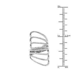 Unique 14K White Gold Butterfly Wings Cocktail Ring For Women By Luxurman -H'Hen Sale Store jewelry unique 14k gold butterfly wings cocktail ring for women by luxurman rulerwh 1