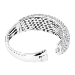 Unique Designer Diamond Bangle Bracelet For Women 12ct 14K White Gold -H'Hen Sale Store jewelry unique designer diamond bangle bracelet for women 12ct in 14k gold backwh