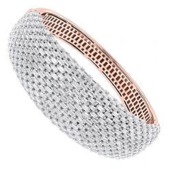 Unique Designer Diamond Bangle Bracelet For Women 12ct 14K White Gold -H'Hen Sale Store jewelry unique designer diamond bangle bracelet for women 12ct in 14k gold ro