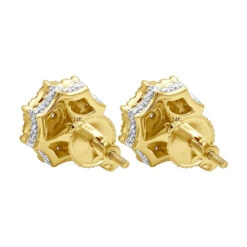 Unique Diamond Cluster Earrings 14K Yellow Gold Octagonal Shape Studs 1.2 Carat 14 Unique Diamond Cluster Earrings 14K Yellow Gold Octagonal Shape Studs 1.2 Carat -H'Hen Sale Store jewelry unique diamond cluster earrings in 14k gold octagonal shape studs 12 carat 803190 backye