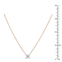 Unique Ladies 14K Rose Gold Flower Neckace With 1 Carat Marquise Cut Diamonds 13 Unique Ladies 14K Rose Gold Flower Neckace With 1 Carat Marquise Cut Diamonds -H'Hen Sale Store jewelry unique ladies 14k gold flower neckace with 1 carat marquise cut diamonds rulerro
