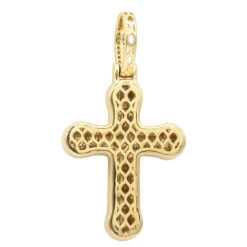 Uniquely Designed 14K Yellow Gold Pave Diamond Cross Pendant For Men & Women 1.2ct 11 Uniquely Designed 14K Yellow Gold Pave Diamond Cross Pendant For Men & Women 1.2ct -H'Hen Sale Store jewelry uniquely designed 14k gold pave diamond cross pendant for men women 12ct 803185 backye