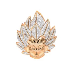 Vegeta 10K Yellow Gold Diamond Dragon Ball Z Pendant For Men 0.75ct Charm -H'Hen Sale Store jewelry vegeta real 10k gold diamond dragon ball z pendant for men 075ct charm ro 2