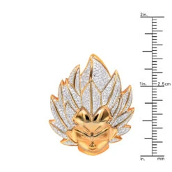 Vegeta 10K Yellow Gold Diamond Dragon Ball Z Pendant For Men 0.75ct Charm -H'Hen Sale Store jewelry vegeta real 10k gold diamond dragon ball z pendant for men 075ct charm rulerro 2