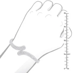 Women's Diamond Snakes Bangle Bracelet 18K White Gold By Joe Rodeo 6.44Ct 16 Women's Diamond Snakes Bangle Bracelet 18K White Gold By Joe Rodeo 6.44Ct -H'Hen Sale Store jewelry womens diamond snakes bangle bracelet 18k gold by joe rodeo 644ct bodwh