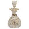 Joe Rodeo Hip Hop 14K Yellow Gold Diamond Money Bag Pendant For Men 13ct -H'Hen Sale Store joe rodeo hip hop jewelry solid 14k gold diamond money bag pendant for men 13ct 890953 mainye