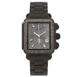 Joe Rodeo Madison Diamond Watch 1.50ct Black Steel