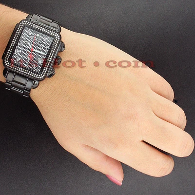 Joe Rodeo Madison Diamond Watch 1.50ct Black Steel 6 Joe Rodeo Madison Diamond Watch 1.50ct Black Steel - Image 4