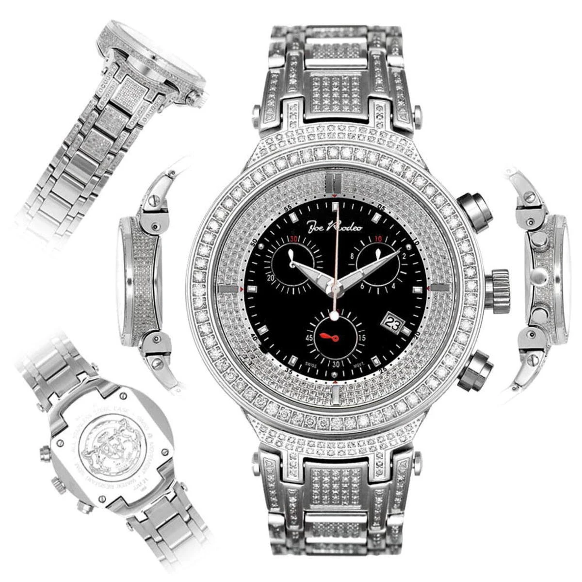 Joe Rodeo Men's Master Diamond Watch 7.35ct 8 Joe Rodeo Men's Master Diamond Watch 7.35ct - Image 6